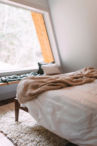 2nd level bedroom with private balcony